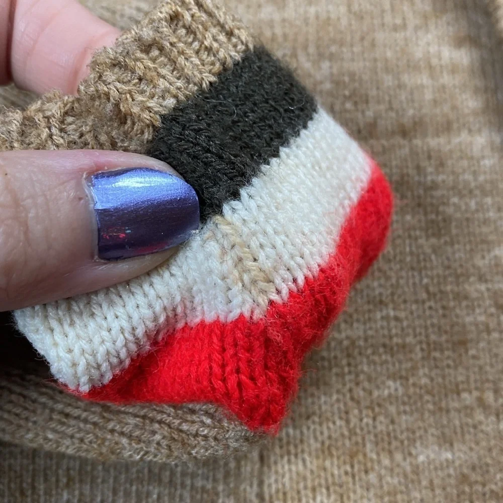Vintage Striped Turtleneck Sweater